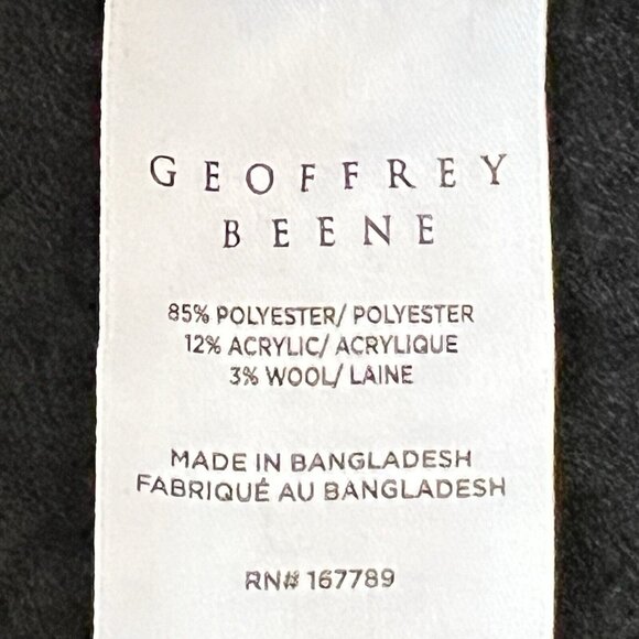 NWT Geoffrey Beene Men's Black Pullover Knit Soft Lightweight Crew Sweater Sz M - Picture 7 of 10